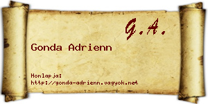 Gonda Adrienn névjegykártya